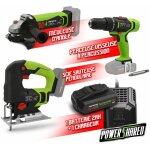 Kit 3 machines sans fil 20v(scie sauteuse + meuleuse + visseuse) + 1 batterie 2ah + chargeur - constructor ...