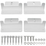 Kit de 4 supports en z pour panneaux solaires, installation sur toit plat, camping - car, bateau, syst�me ...