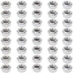 Kit de 40 pi�ces axes et �crous pour trucks de skateboard en acier carbone, mat�riel de montage skate ...