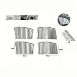 Kit 4pz tendina parasole proteggi sole raggi uv magnetica auto grigi 70170