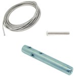 Kit 5m cble inox 4mm serti 1 cot + 1 tendeur angle racine accueil cable kit cbles inox kit droit inox ...