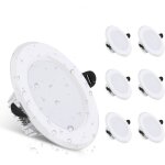 Kit 6 spots � encastrer fixe led 3000k 600lm ip44, ensoleill�