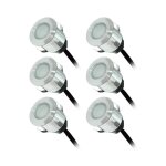 Kit 6 spots terrasse terrasso 6000k blanc froid