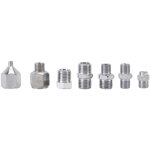 Kit de 7 raccords airbrush en acier inoxydable avec d�connexion rapide pour compresseur d'air