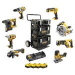 Dewalt - kit 8 outils dck856p4 - qw xr 18v + 4 batteries 5ah li - ion