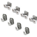 Idralite - kit 8 pices roulettes remplacement pour verre cabine de douche porte coulissante mix 1