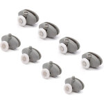 Idralite - kit 8 pices roulettes de remplacement verre cabine de douche porte coulissante obi 1