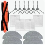 Kit d'accessoires de rechange pour aspirateur robot v8 pro : brosse principale, filtre hepa et lingette ...