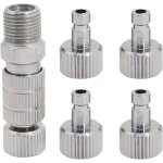 Kit d'adaptateur de d�connexion rapide pour a�rographe, ensemble de 5 pi�ces avec connecteurs m�les et ...