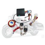 Kit antivol moto scooter avec 2 tlcommandes centralises sirne alarme 125 db