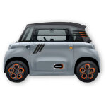 Kit autocollants deco ami  triple bandes  (2 cotes) pour voiture sans permis abs