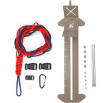 Kit de bracelet paracord avec cadre en acier r�glable et boucles gratuites