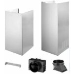 Kit chemin�e amc054 pour hotte ? pi�ce d�tach�e en acier inoxydable ? largeur 60cm ? compatible avec ...