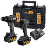 Kit combin� dewalt batterie mclaren dck2222mp2t - qw 18v 5ah