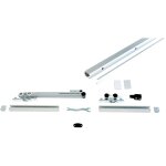 Kit complet de garniture, rail et accessoires, pour porte coulissante de sparation en bois - charge ...