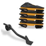 Kit d�placement fishtec 1 levier + 4 coins roulants 250kg