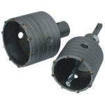 Kit deux trpans bton carbure d. 65 et 80 mm - emmanchement sds + - outil de maonnerie pratique et ...