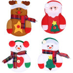 Kit diy 8 pi�ces en feutrine de no�l pour d�corations de sapin, chaussettes et chemin�e - bonhomme de ...