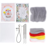 Kit diy aiguilletage laine - mat�riel pour cr�er poup�es animales mignonnes, ange et d�mon �nergie 113 ...