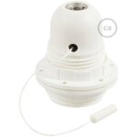 Creative cables - kit portalampada e27 in termoplastica con doppia ghiera per paralume e interruttore ... Creative cables - kit portalampada e27 in termoplastica con doppia ghiera per paralume e interruttore ...