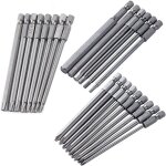 Kit de douilles magn�tiques 100 mm 23 pi�ces pour visseuse �lectrique ? embouts cruciforme, torx et hexagonaux ...