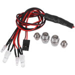 Kit d'�clairage led avant arri�re pour voiture rc, 4 led, accessoires mod�lisme