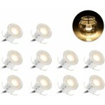 Kit d'�clairage de pont � led encastr�, 10 pi�ces, faible tension 12v, lampadaire led �tanche ip67 blanc ...