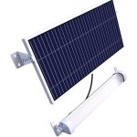Kit d'�clairage solaire 2600 lumens 20w ? panneau solaire monocristallin ? autonomie 3 � 5 nuits ? indice ...