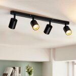 Kit d'�clairage sur rail 4 voies, �clairage sur rail flexible et rotatif, spot led pour plafond de cuisine, ...