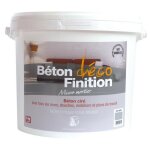 Kit enduit effet b�ton cir� finition blanc teintable seau 5 kg - houill�res de cru�jouls seau de 5kg