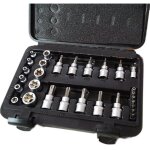 Kit ensemble inserts cls douilles torx hex 29 pcs connecteurs 1 / 4  3 / 8  mle femelle