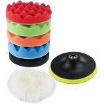 Kit d'�ponge de polissage avec adaptateur de forage et tampons d'�pilation en laine, jeu de 8 tampons ...