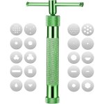 Kit d'extrudeuse d'argile, extrudeuse � fondant, presse - boue rotatif avec plusieurs moules, outils ...