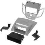 Kit facade autoradio fa277d ford fiesta ap09 compatible avec voiture avec ecran - vide poche - argent ...