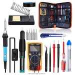 Kit fer � souder, 60 w, 220 v, temp�rature r�glable, soudure avec interrupteur marche / arr�t, multim�tre, ...