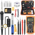 Kit de fer � souder - 60 w - fer � souder avec temp�rature r�glable de 200 � 450 �c - outil de soudage ...