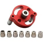 Kit de gabarit de per�age vertical auto - centrant 3 / 4 / 5 / 6 / 7 / 8 / 9 / 10 mm, bagues de per�age, ...