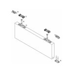 Krona koblenz - garniture pour porte coulissante suspendue sans rail 0500 / 3 aluminium - poids max. ... Krona koblenz - garniture pour porte coulissante suspendue sans rail 0500 / 3 aluminium - poids max. ...
