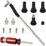 Kit d'installation et de d�montage de valves de pneu, valves encliquetables sans chambre � air tr413 ...