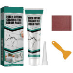 Kit joint carrelage 100ml ? p�te imperm�able pr�te � l'emploi ? rapide et facile ? inclus spatule et ...
