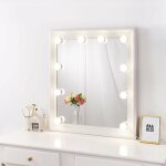 Kit de lumi�re de miroir de maquillage � intensit� variable, kit de lumi�re de miroir autocollant pour ...