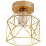 Kit luminaire moderne - led plafonnier semi - encastr� + applique murale cage - e27 (ampoule non incluse) ...