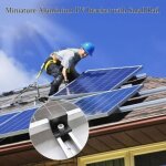 Kit de montage pour panneaux solaires, rail pour panneaux solaires, support de montage r�glable pour ...