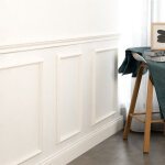 Kit moulures murales en bois de pin merkusii - 600x600mm - moulure de soubassement