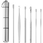 Kit de nettoyage de c�rumen acier inoxydable oreille cuill�res outil de suppression de cire d'oreille ...