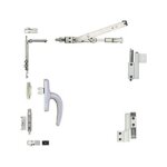 Fapim - kit oscillo - battant complet galicube 1v � cr�mone nefer midi - compas court 402 � 750 mm - ...