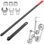 Kit d'outils de 8 pi�ces pour courroie serpentine - cl� de d�montage et d'installation de courroie automobile ...