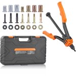 Kit d'outils pour �crous � rivets , outil pour �crous � rivets de 14 po avec 7 mandrins m�triques et ...