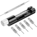 Kit d'outils d'horloger avec 5 broches suppl�mentaires et barre � ressort - outil de retrait manuel pour ...