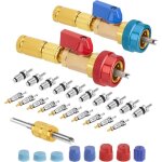 Kit d'outils pour retirer rapidement le noyau de valve r134a, haute et basse pression, pour syst�me de ...